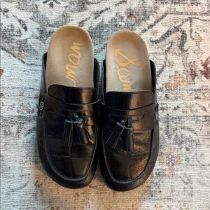 Sam Edelman Womens Black Tassel Loafers